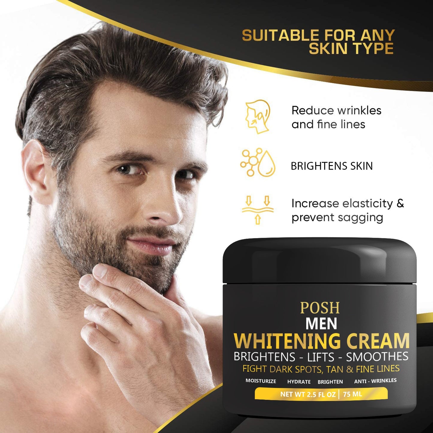 POSH MEN'S Skin Brightening Cream Whitening cream