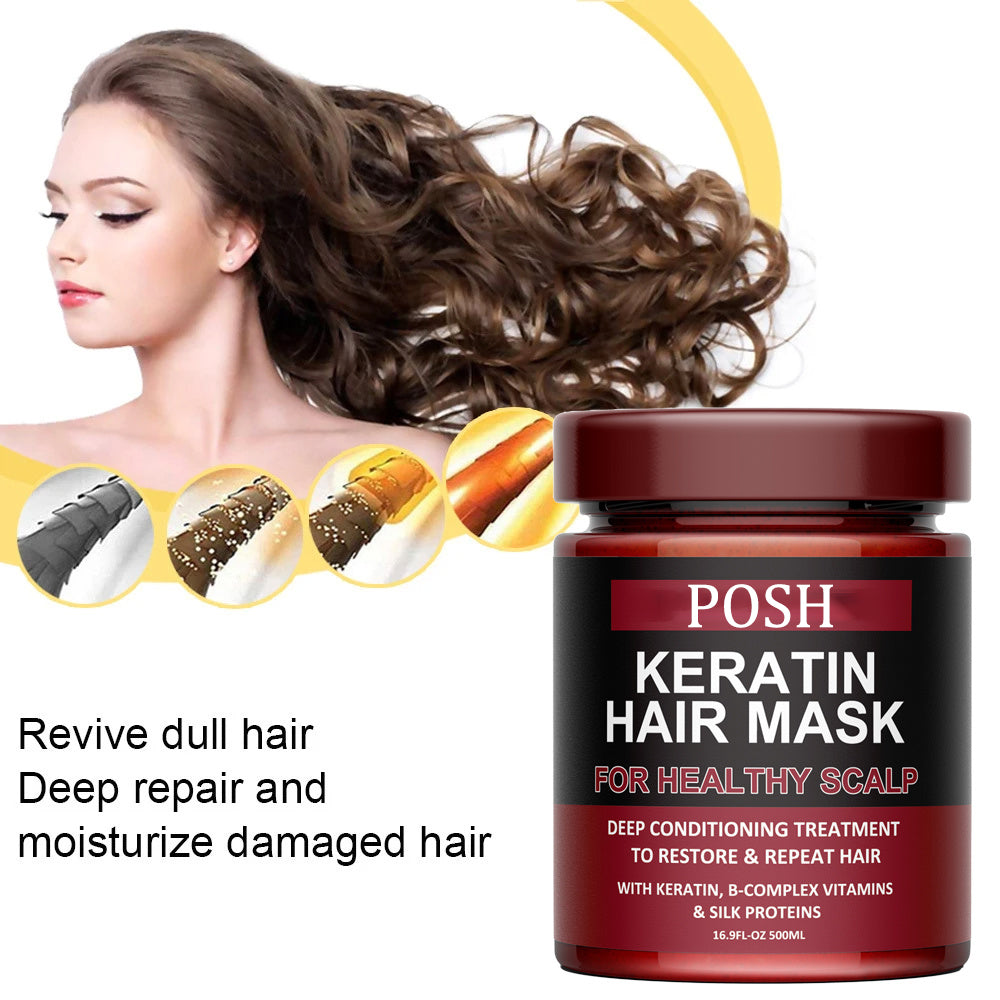 POSH Keratin Hair Care Balance Hair Mask And Treatment for Healthy Scalp 500 ml
