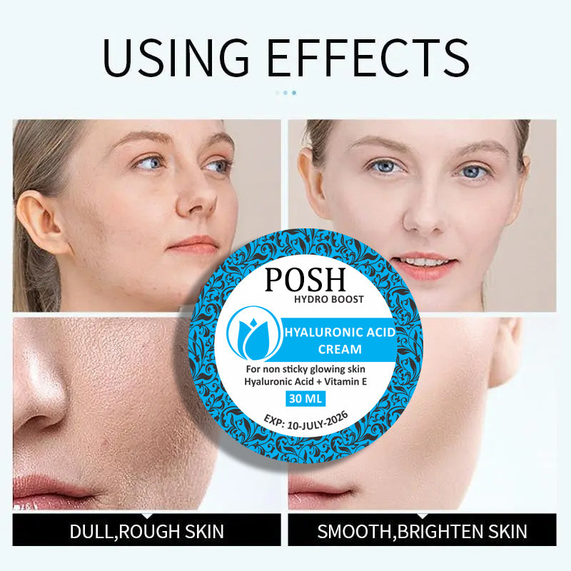 POSH Hydro Boost Hyaluronic Acid Hydrating Cream Daily Face Moisturizer for Boosting Skin glow & Elasticity