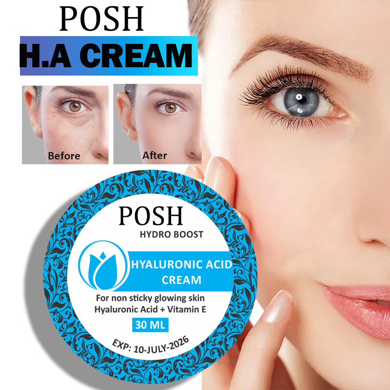 POSH Hydro Boost Hyaluronic Acid Hydrating Cream Daily Face Moisturizer for Boosting Skin glow & Elasticity