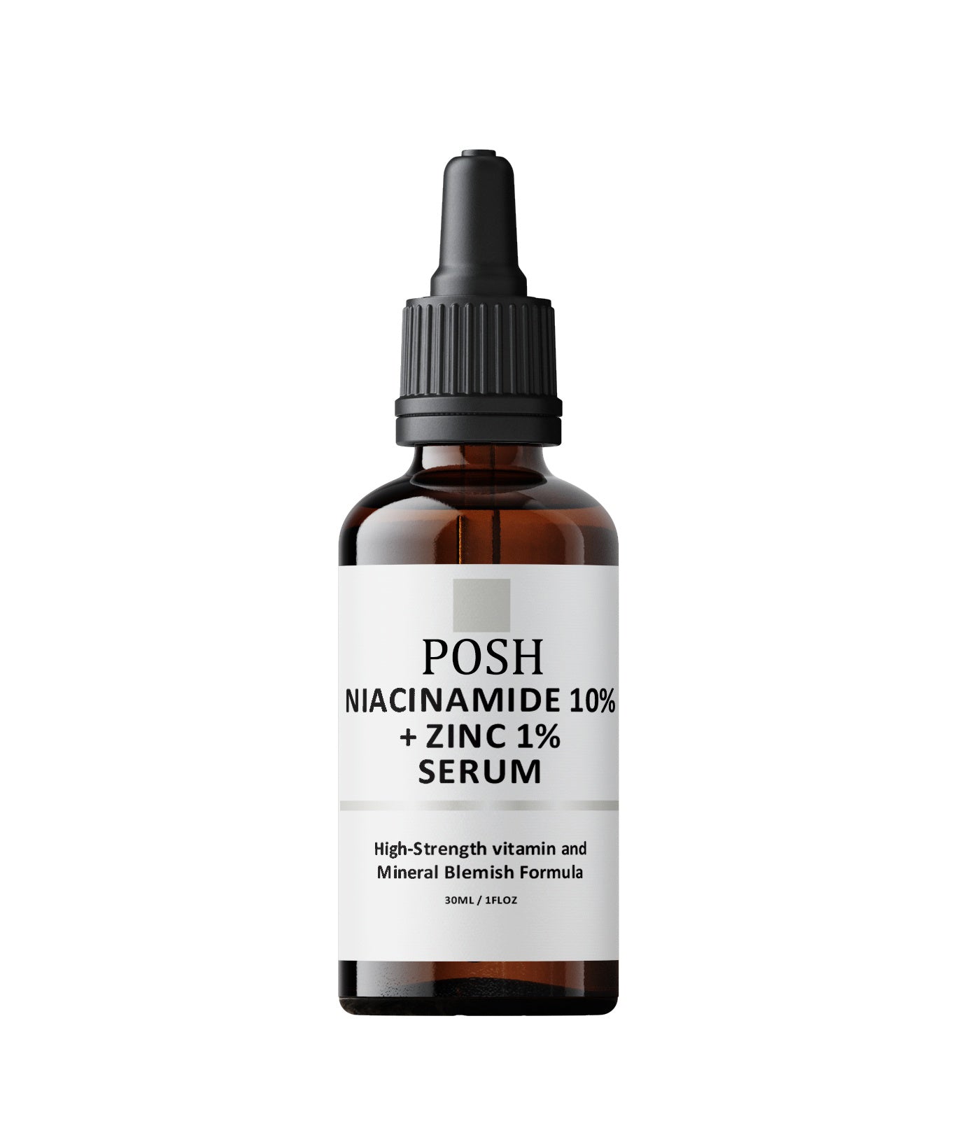 POSH Niacinamide 10% + Zinc 1% Radiance Boost Serum Formula for Clear and Glowing Skin