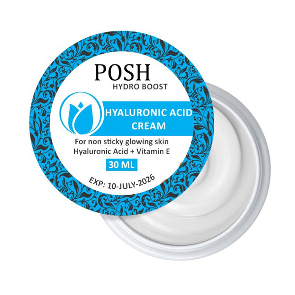 POSH Hydro Boost Hyaluronic Acid Hydrating Cream Daily Face Moisturizer for Boosting Skin glow & Elasticity