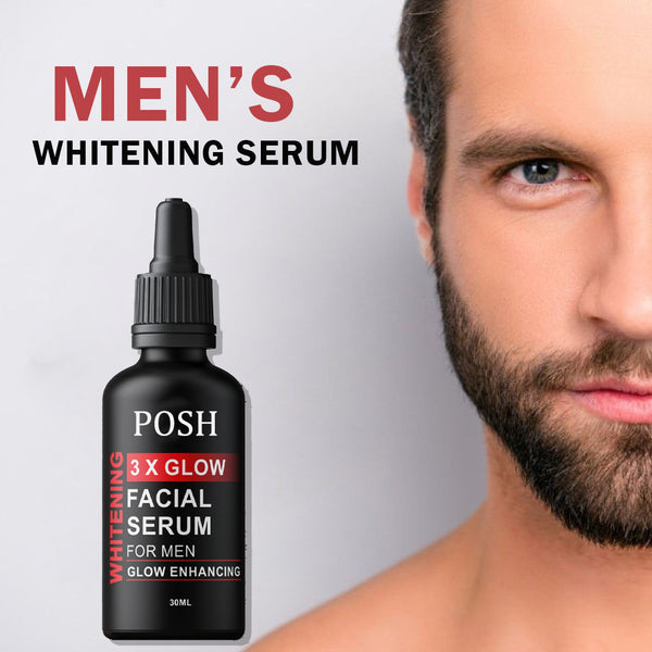 POSH 3X GLOW FACIAL WHITENING SERUM FOR MEN FOR ALL SKIN TYPES