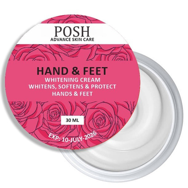 POSH HAND & FEET WHITENING CREAM FOR WHITENS SOFTENS AND PROTECTION OF HAND AND FOOT