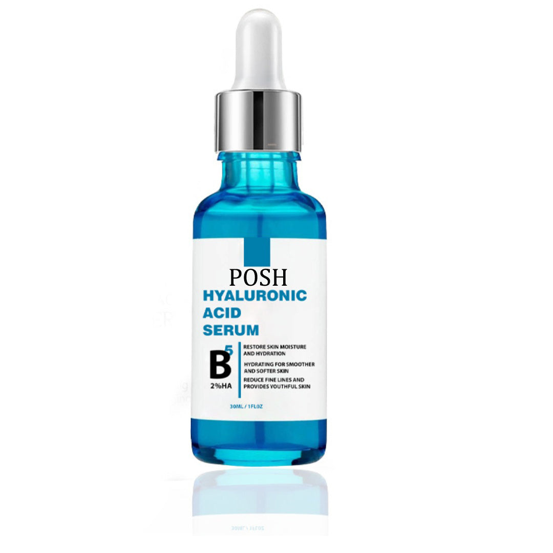 POSH Hyaluronic Acid Serum for Skin Anti Aging Serum Intense Hydration Moisture Non greasy Paraben free Hyaluronic Acid for Your Face Pro Formula
