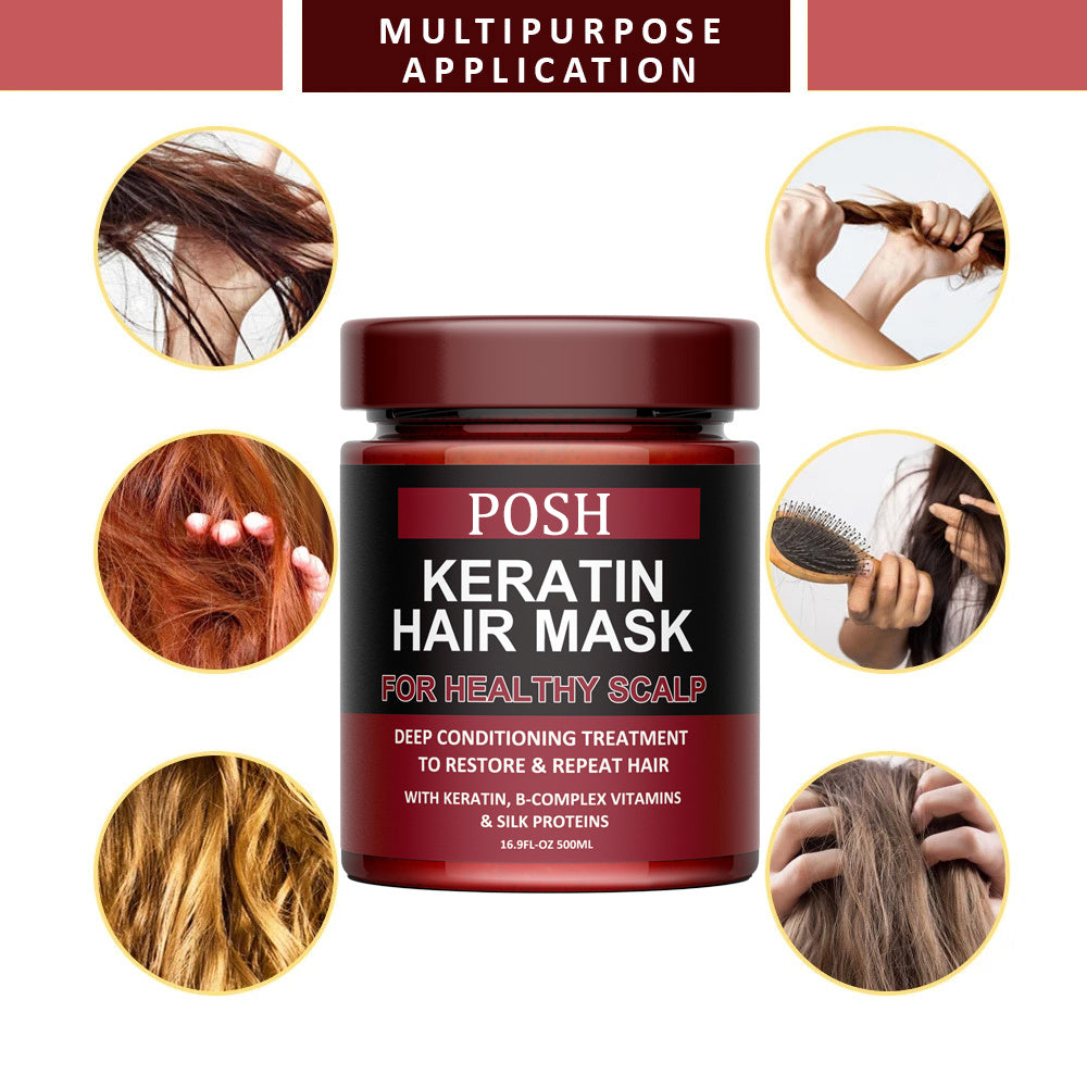POSH Keratin Hair Care Balance Hair Mask And Treatment for Healthy Scalp 500 ml