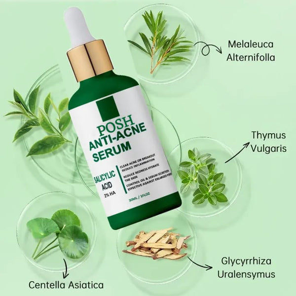 Posh Anti-Acne Clarifying Serum with 2% Salicylic Acid | Oil Control &amp; Blemish Treatment